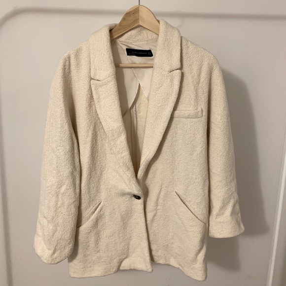 Zara Beige Blazer - Picture 1 of 6